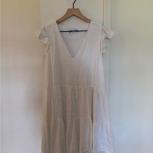 ANTONIO MELANI Cream Mini Dress